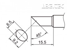 Pájecí hrot HAKKO T19-C65