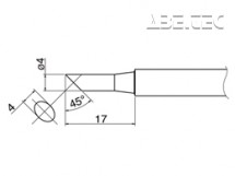 Pájecí hrot HAKKO T34-C4