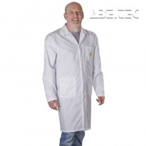 ESD laboratorní plášť, bílý, velikost L, 72153