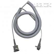 Spirálový uzemňovací kabel SCS, dvouvodičový, 3,0m, šedý, 2370R