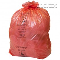 ESD pytle na odpadky, 460x970mm, 110l, červené, 100ks/bal, 239245