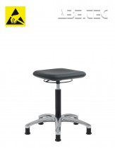 Clean room pracovní stolička Pu-Soft Touch C–WG143HAP