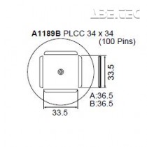 Určeno pro pouzdra PLCC 34x34 mm 