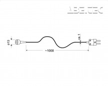 Teplotní čidlo Greisinger GMF 250, typ K, -65 až +250 °C, 101000