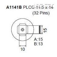 Určeno pro pouzdra PLCC 11.5x14 mm 