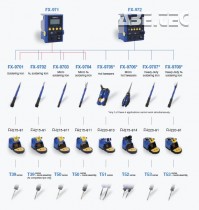 N2 pájecí ručka HAKKO FX-9702, 24V/95W, sada se stojanem