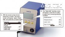 Vyberte "Auto Cal" v menu FN-1010 a potvrďte