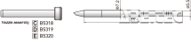 Pájecí hrot HAKKO T33-SSBC3, Slim Type