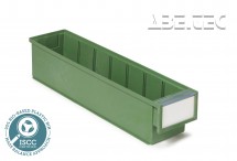 Policový zásobník 4010-7 BIOX, 92 x 400 x 82 mm, zelený
