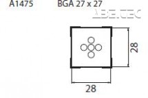 Určeno pro pouzdra BGA 13x13 mm