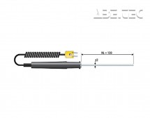Teplotní čidlo B+B Thermo-technik, typ K (NiCrNi) B & B, -50 až 1150°C
