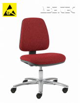 ESD pracovní židle Standard, AS3, ESD5, A-VL1013AS červená