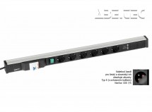 Kabelový kanál 836, 6 zásuvek, 2 USB, fcp, vypínač, TPR9-010-FR