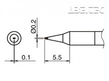 Pájecí hrot HAKKO T50-D02