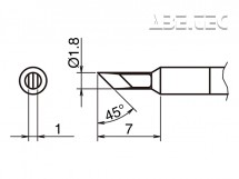 Pájecí hrot HAKKO T50-KU