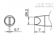 Pájecí hrot HAKKO T53-D52
