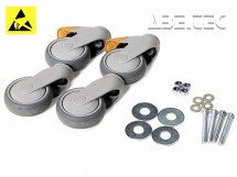 Sada koleček pro stoly Concept Ergo, 100mm, ESD, LCS100CE-ESD, 4ks/bal