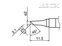 Pájecí hrot HAKKO T36-BC2/2BC
