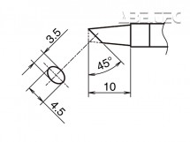 Pájecí hrot HAKKO T39-BC3545