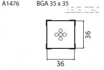 Určeno pro pouzdra BGA 15x15 mm