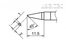 Pájecí hrot HAKKO T39-BC1020