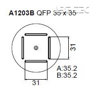 Určeno pro pouzdra QFP 35x35 mm 