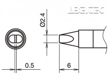 Pájecí hrot HAKKO T39-DS24