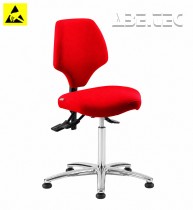 ESD pracovní židle NUVOLETTA, AS2, ESD5, A-NT2472HAS červená