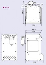 Ionizační komora SIC-150 - rozměry