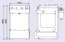 Ionizační komora SIC-150 - rozměry