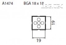 Určeno pro pouzdra BGA 18x18 mm