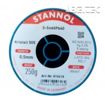Trubičková pájka Sn60Pb40 (Kristall 505), Fg.3%, 0.5mm , 250g