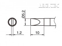 Pájecí hrot HAKKO T39-D52