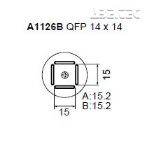 Určeno pro pouzdra QFP 14x14 mm 