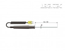 Teplotní čidlo B+B Thermo-technik, typ K (NiCrNi) B & B, -50 až 600 °C