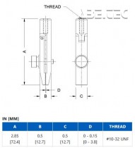 Miniaturní úchyt na odlepení fólie a papíru G1124