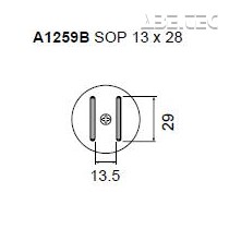 Určeno pro pouzdra:SOP 13x28 mm 