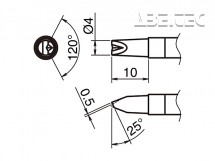 Pájecí hrot HAKKO T39-DR4