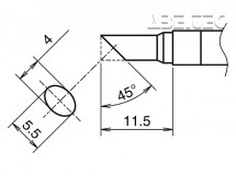 Pájecí hrot HAKKO T39-C4055