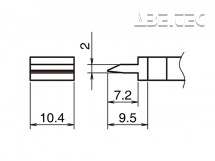 Pájecí hrot HAKKO T39-SP104