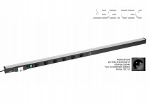 Kabelový kanál 1400, 6 zásuvek, 2 USB, fcp, vypínač, TPR17-010-FR