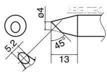 Pájecí hrot HAKKO T33-BC4