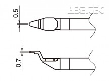 Pájecí hroty HAKKO T51-C05, 2ks/bal