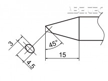 Pájecí hrot HAKKO T37-BC3045