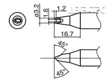 Pájecí hrot HAKKO T33-1611