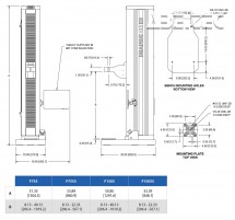 Pokročilý zkušební stojan série F, vertikální, software, 6,7kN, F1505S-IM 