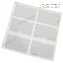 Disipativní samolepicí štítky, průhledné, pevné, A7, 82x117mm, 6ks/list, 238800