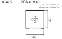 Určeno pro pouzdra BGA 40x40 mm