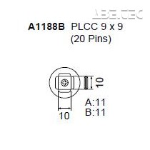 Určeno pro pouzdra PLCC 9x9 mm 