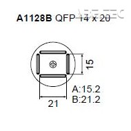 Určeno pro pouzdra QFP 14x20 mm 